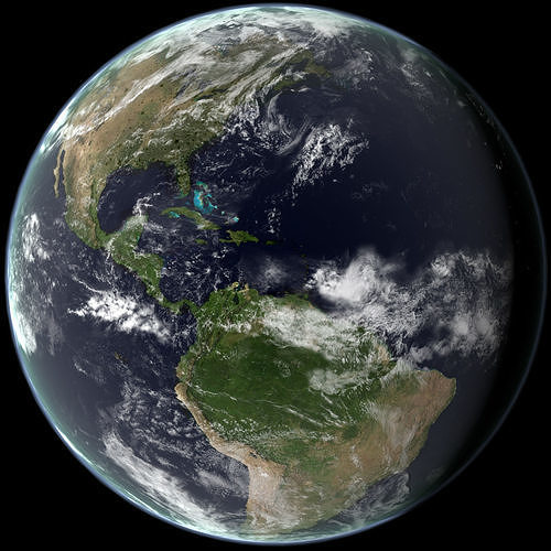 The Earth from space 3D model
