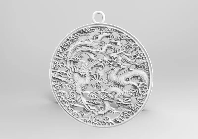 Jewelry ornate gold pendant Free 3D print model