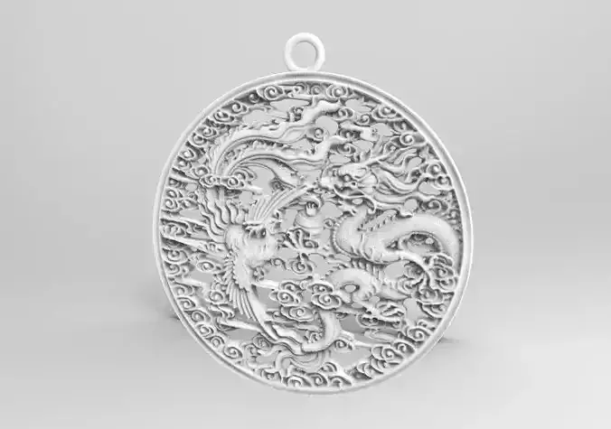 Jewelry ornate gold pendant