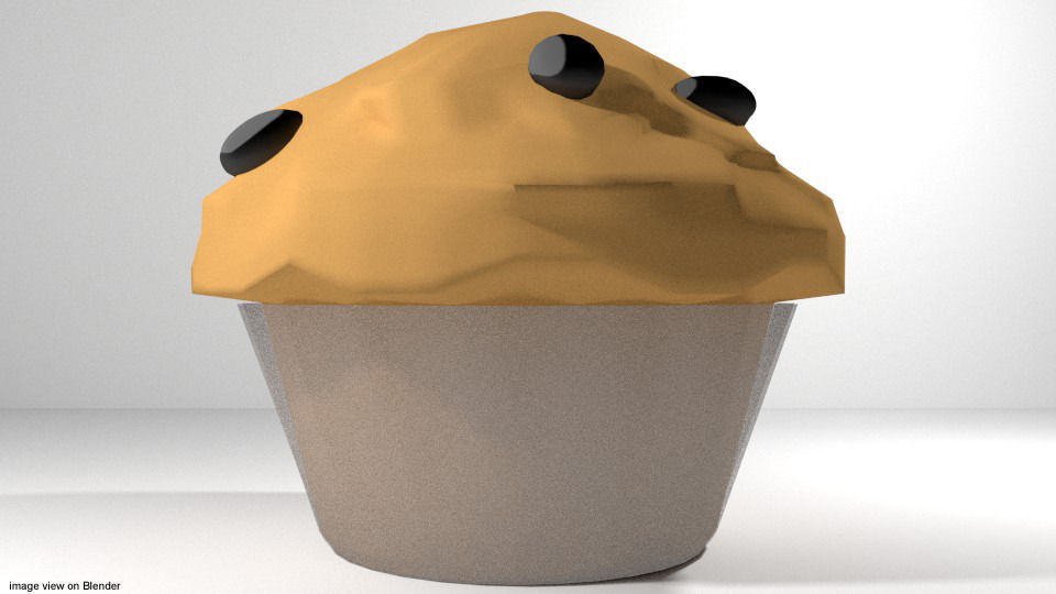 Muffin 3D Model .obj .3ds .lwo .lw .lws .blend .dae - CGTrader.com