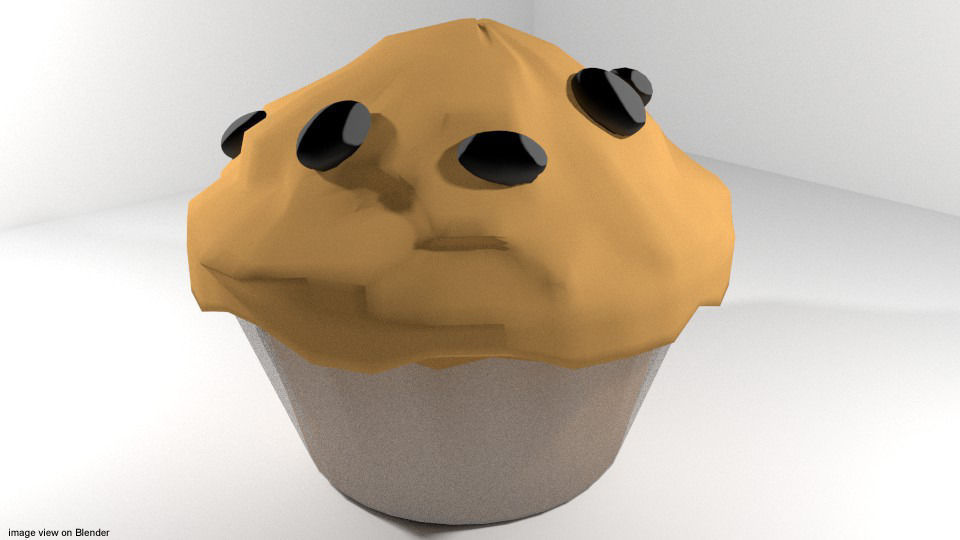 Muffin 3D Model .obj .3ds .lwo .lw .lws .blend .dae - CGTrader.com