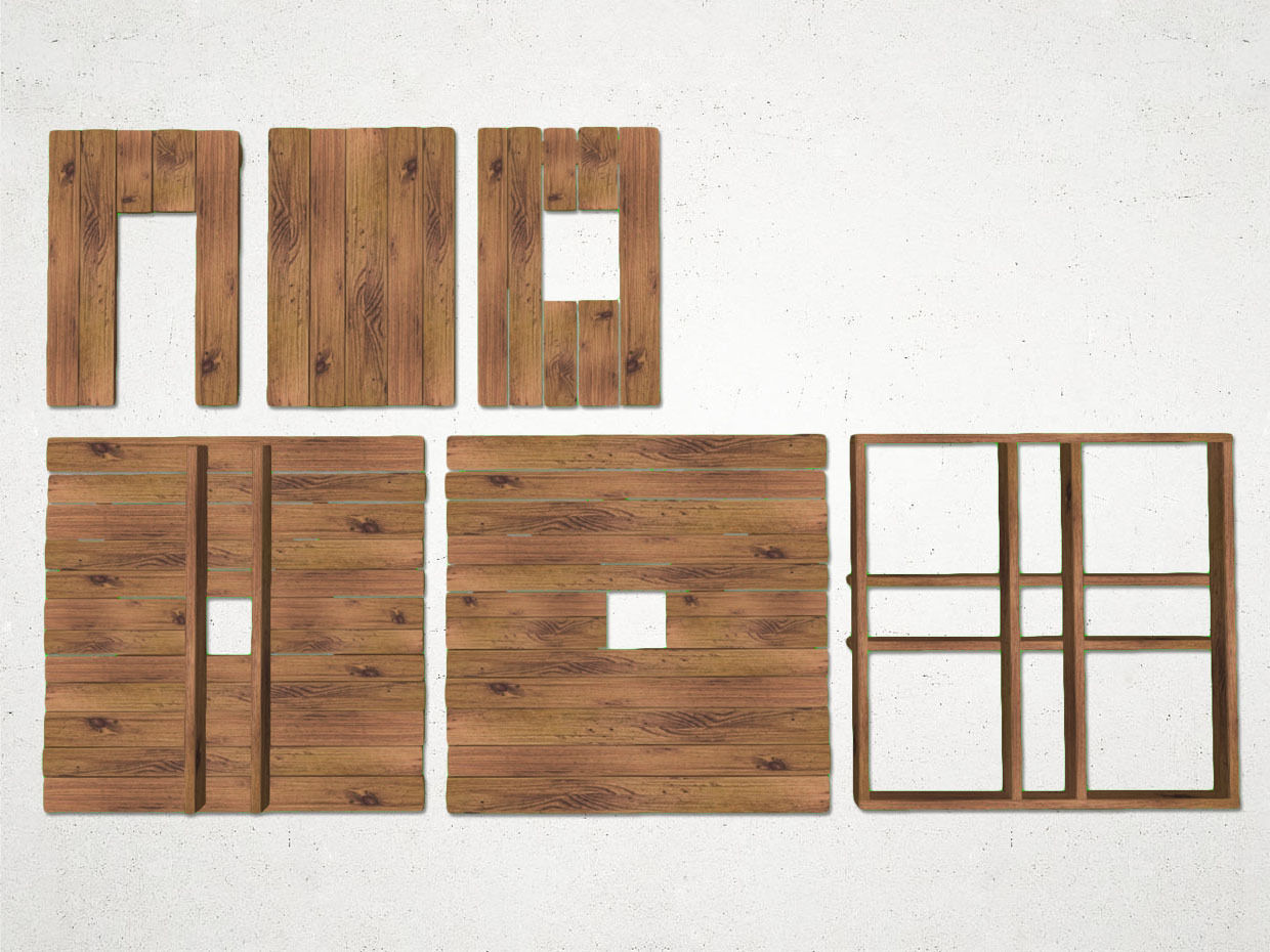 Treehouse Low-poly 3D model_1