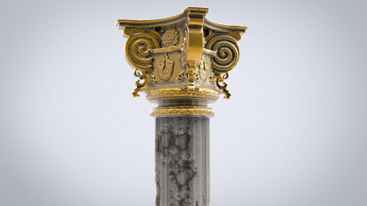 COLUMN ornate 3D model_4