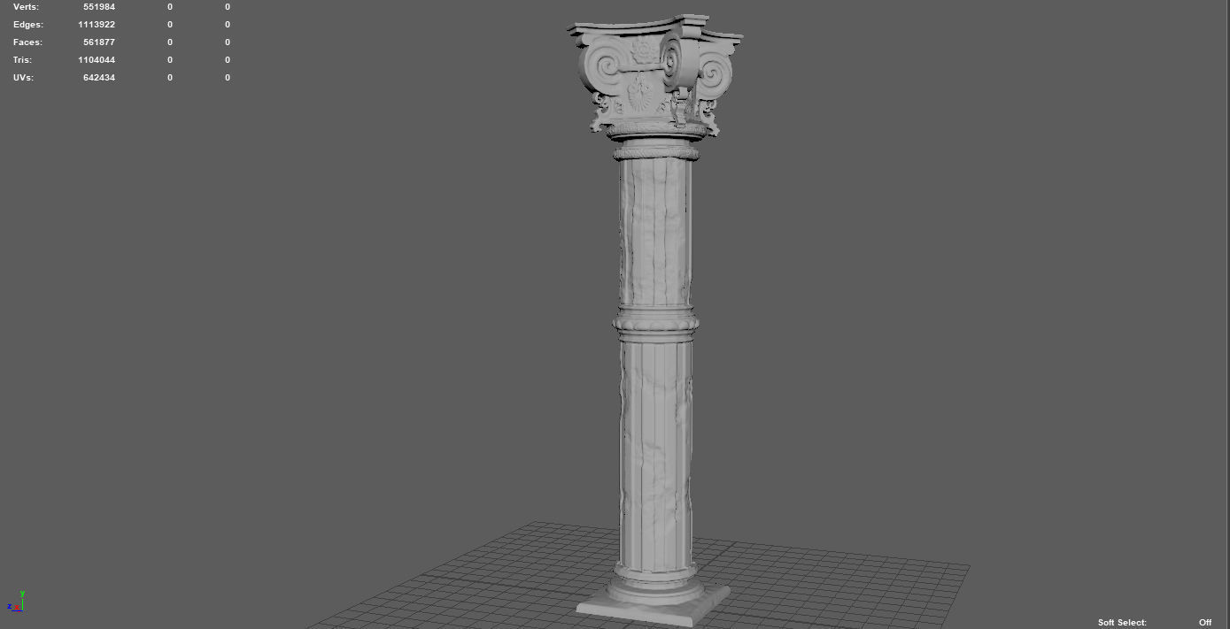 COLUMN ornate 3D model_6