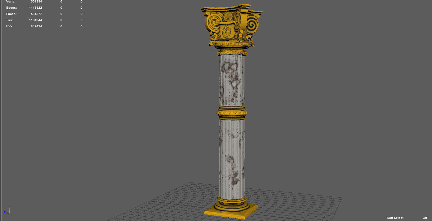 COLUMN ornate 3D model_5