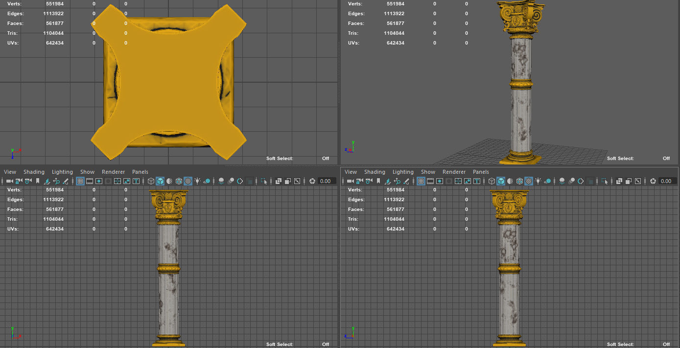COLUMN ornate 3D model_7