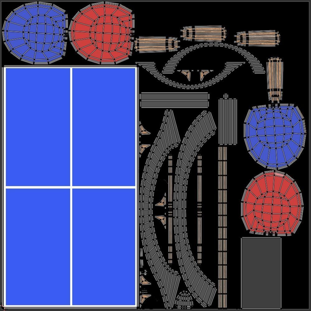 Ping Pong Table 3D model_11