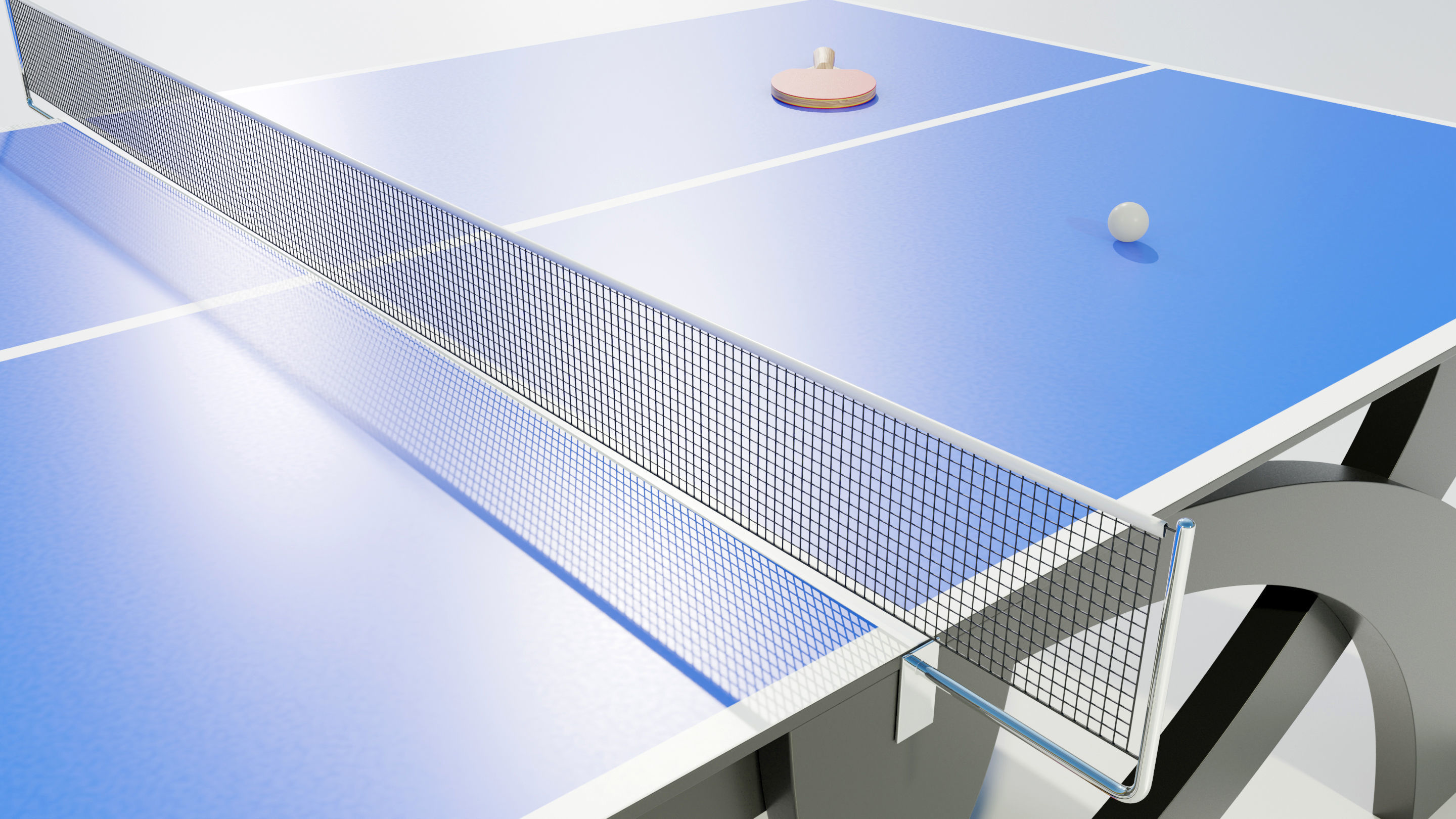 Ping Pong Table 3D model_8
