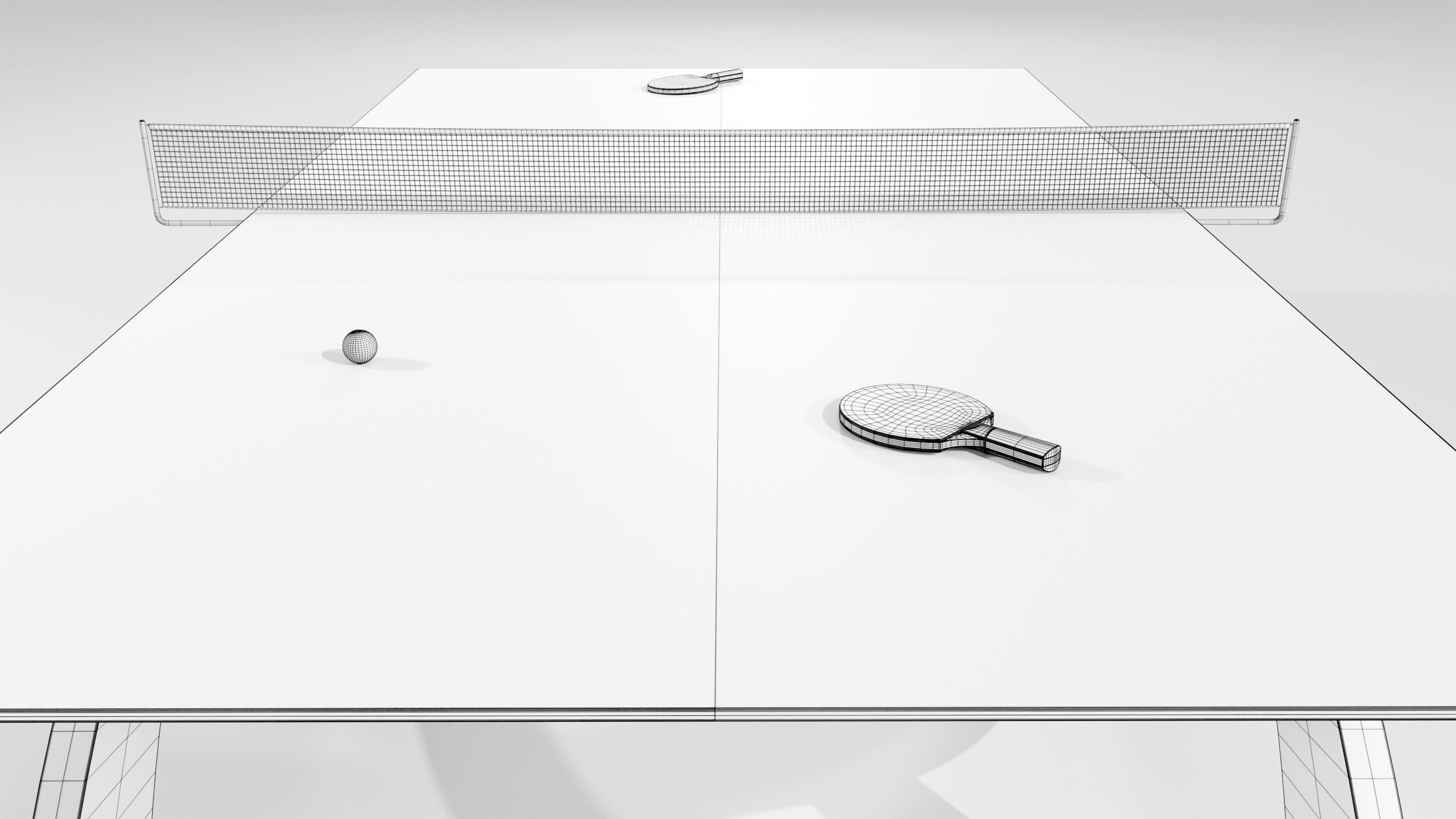 Ping Pong Table 3D model_19