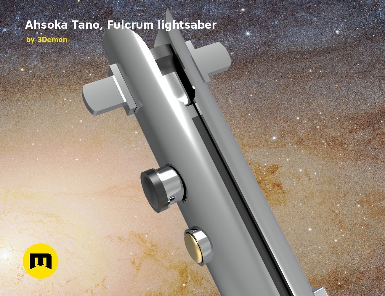 Ahsoka Tano Fulcrum lightsaber  3D print model_2
