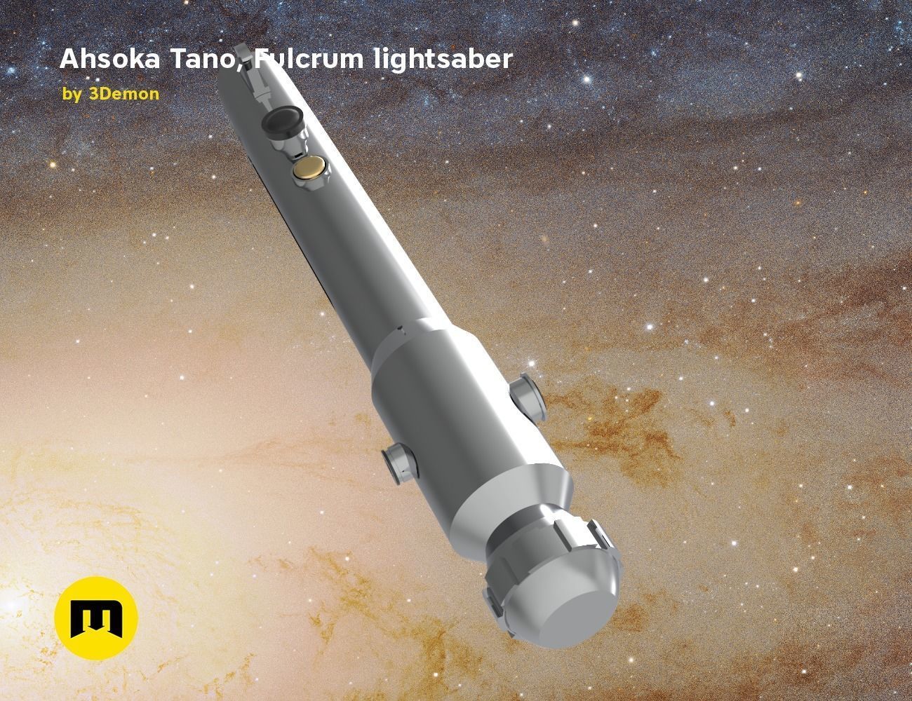 Ahsoka Tano Fulcrum lightsaber  3D print model_6