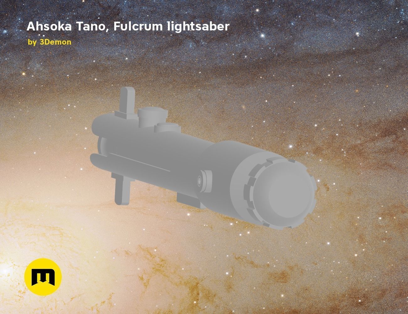 Ahsoka Tano Fulcrum lightsaber  3D print model_26