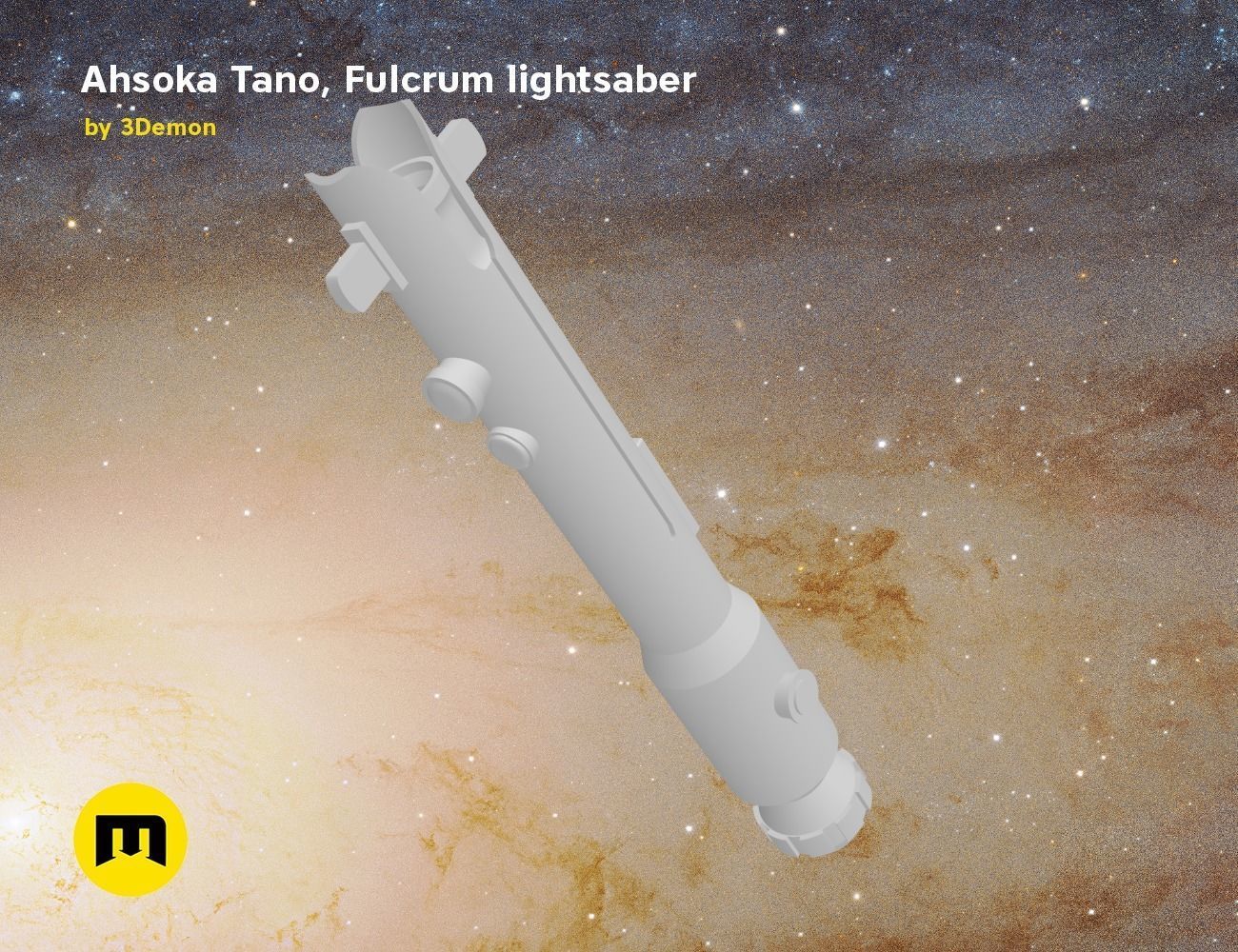 Ahsoka Tano Fulcrum lightsaber  3D print model_18