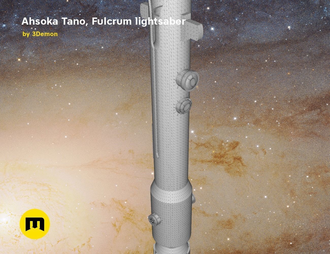 Ahsoka Tano Fulcrum lightsaber  3D print model_21
