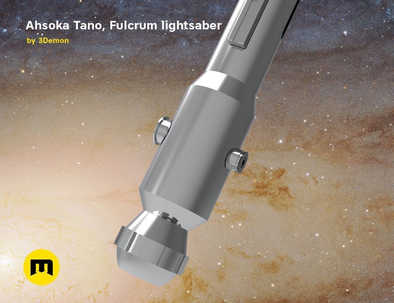 Ahsoka Tano Fulcrum lightsaber  3D print model_3