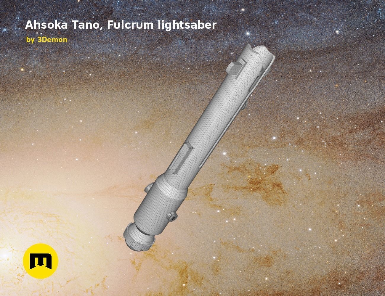Ahsoka Tano Fulcrum lightsaber  3D print model_11