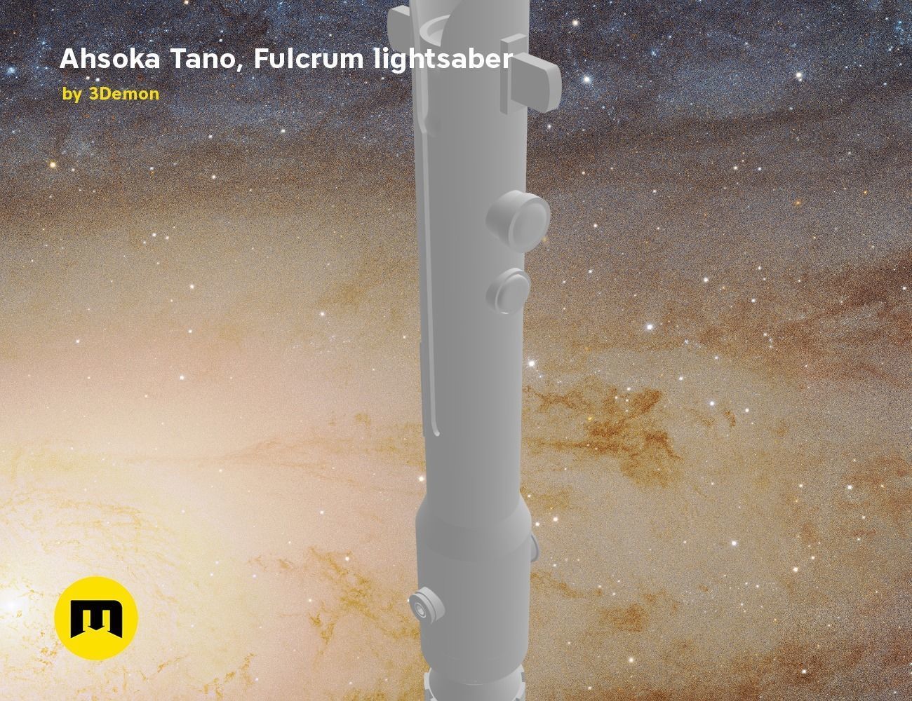 Ahsoka Tano Fulcrum lightsaber  3D print model_20
