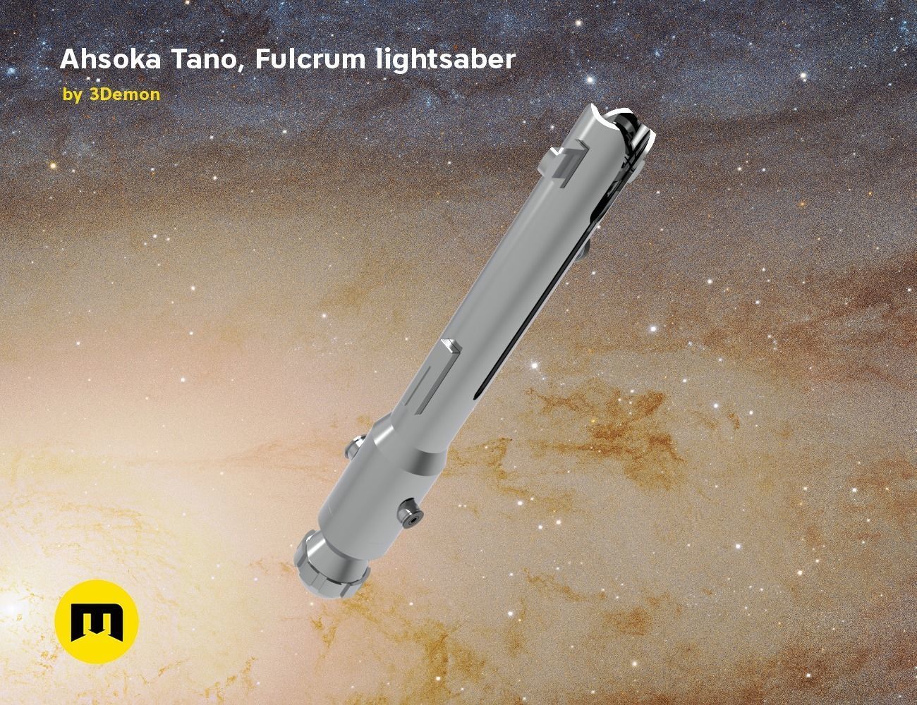 Ahsoka Tano Fulcrum lightsaber  3D print model_9