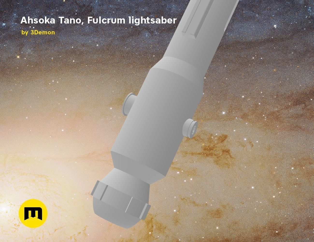Ahsoka Tano Fulcrum lightsaber  3D print model_16