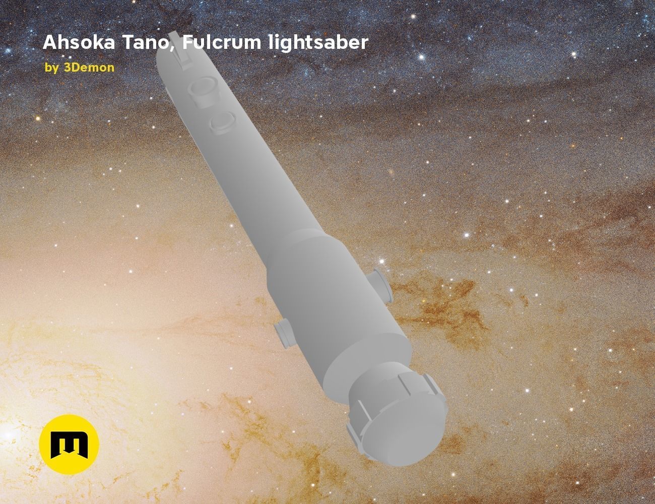 Ahsoka Tano Fulcrum lightsaber  3D print model_12