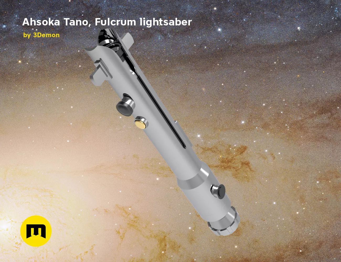 Ahsoka Tano Fulcrum lightsaber  3D print model_0
