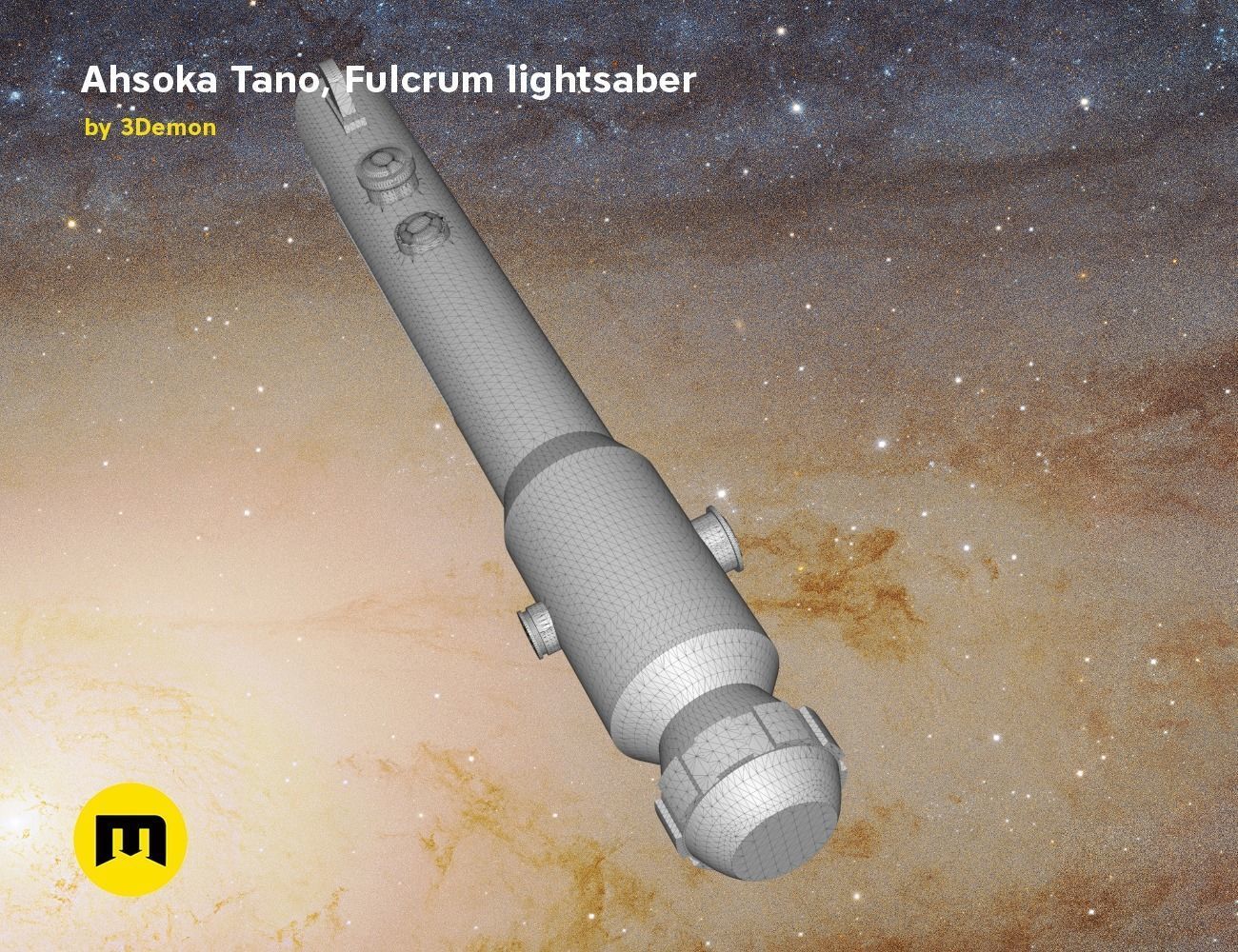 Ahsoka Tano Fulcrum lightsaber  3D print model_13