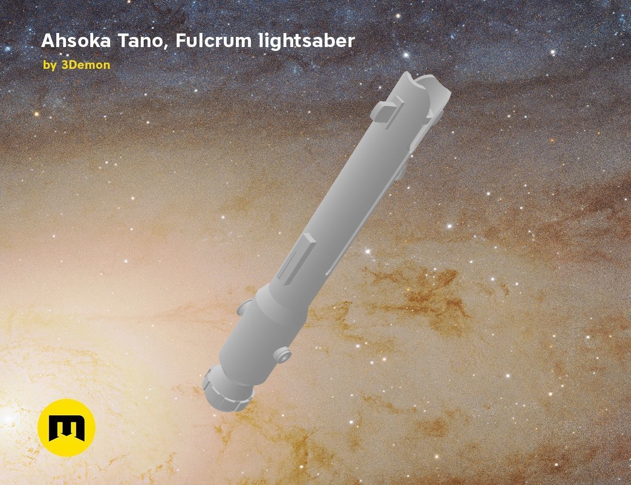 Ahsoka Tano Fulcrum lightsaber  3D print model_10