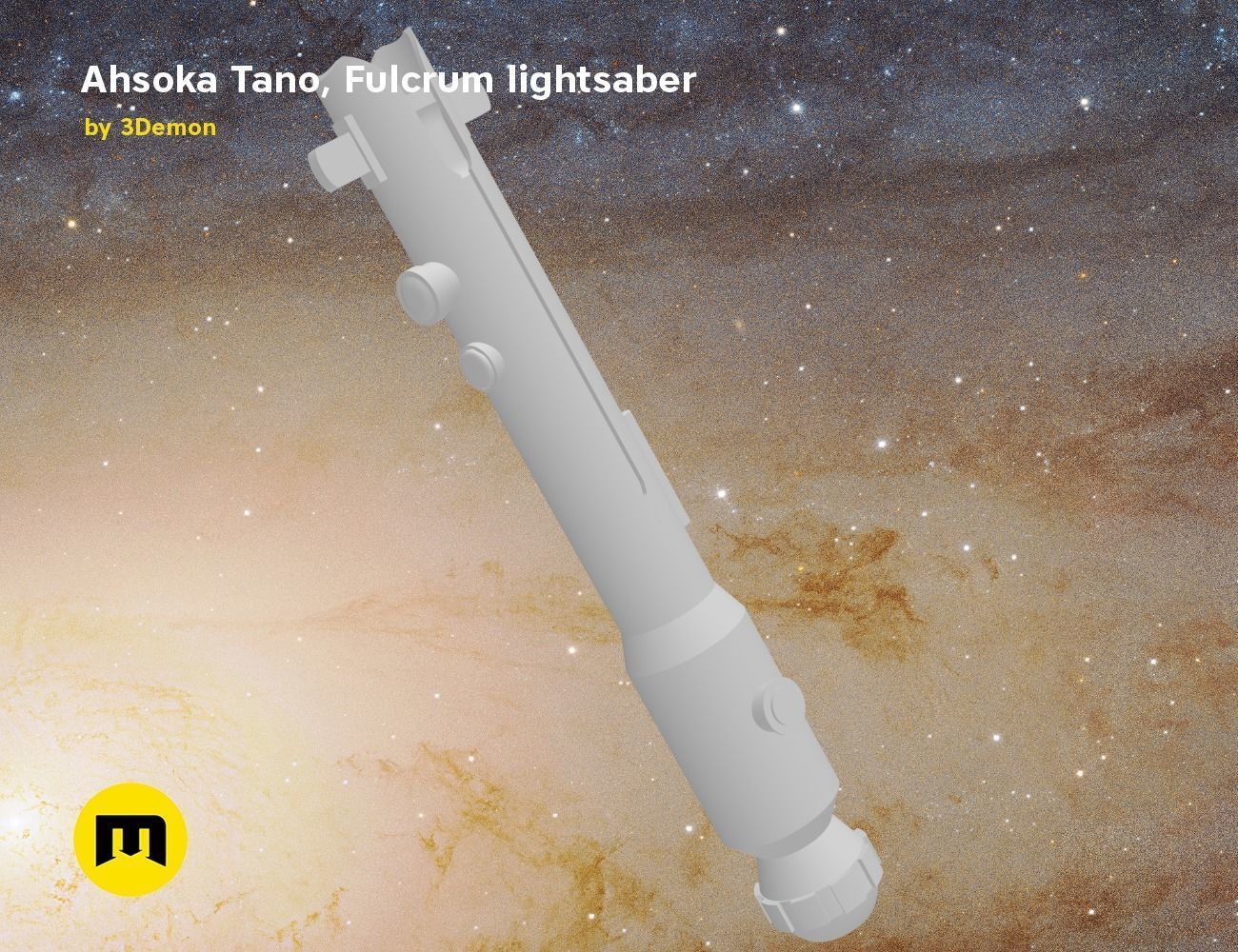 Ahsoka Tano Fulcrum lightsaber  3D print model_22