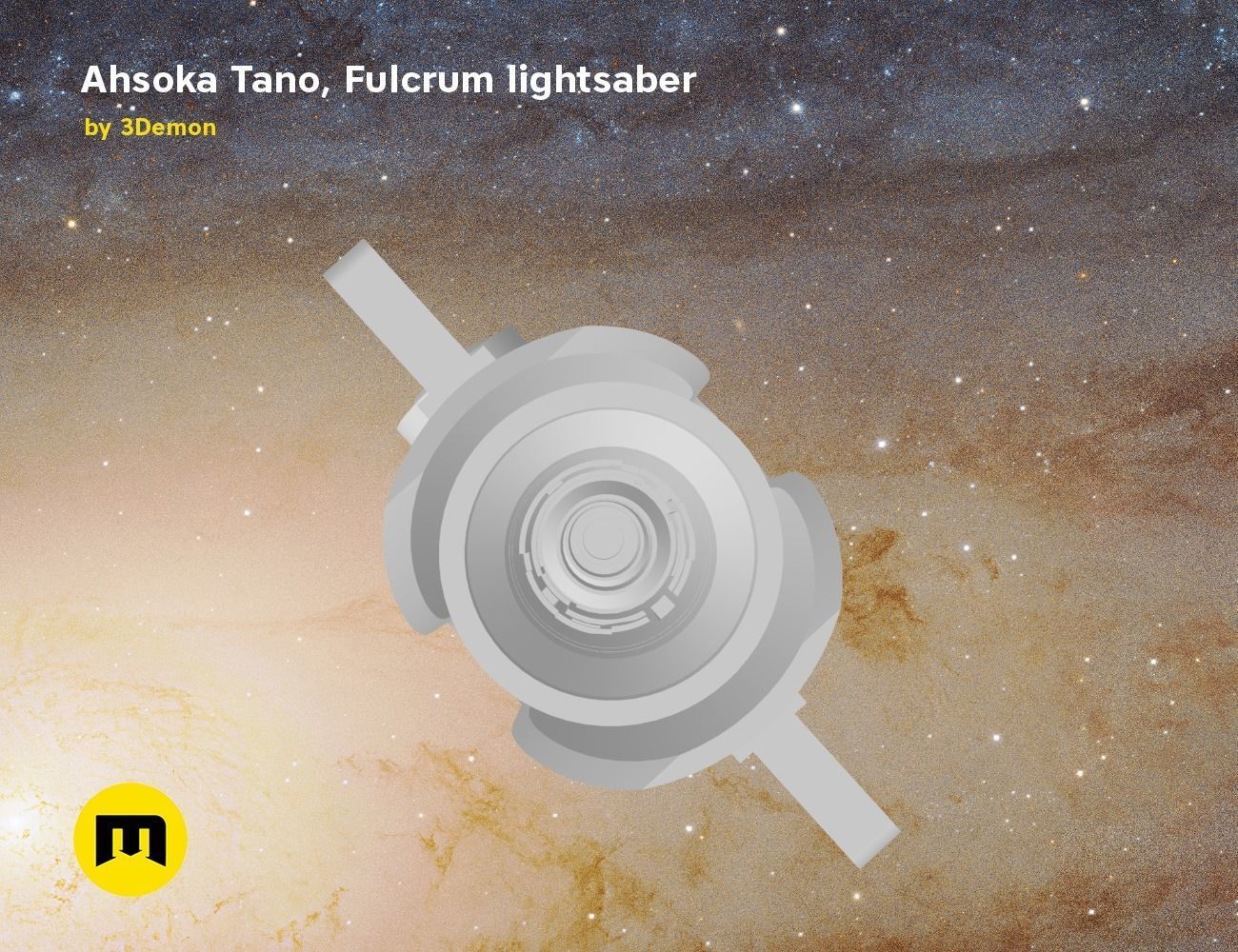 Ahsoka Tano Fulcrum lightsaber  3D print model_24