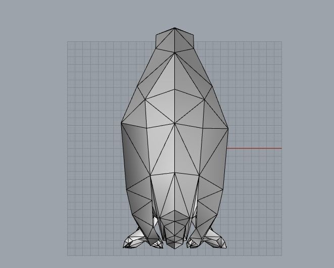 lowpoly parrot origami 3D model_7