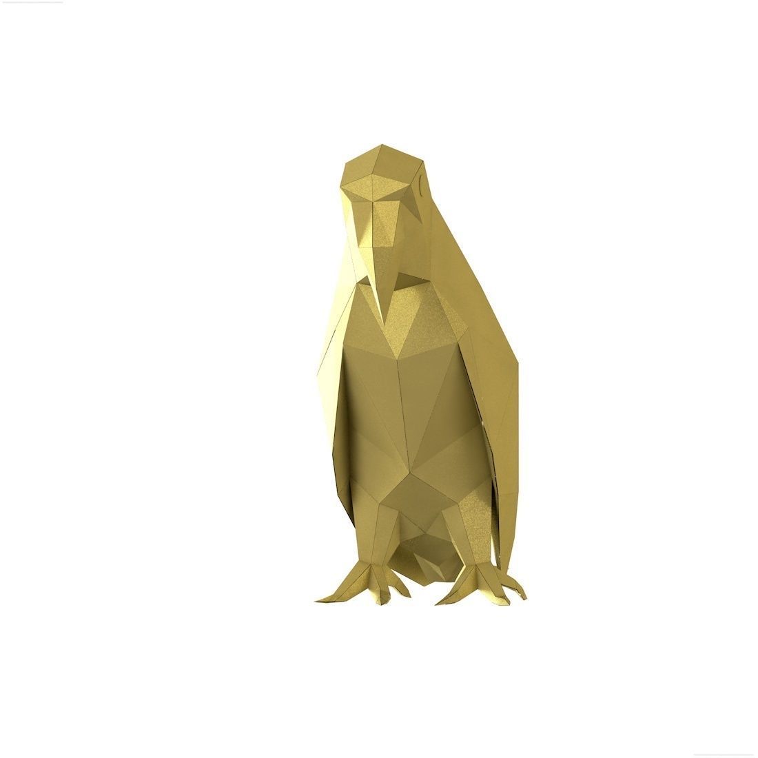 lowpoly parrot origami 3D model_2