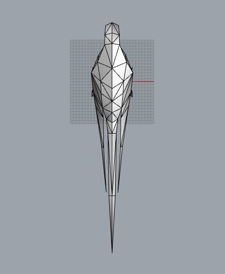 lowpoly parrot origami 3D model_9