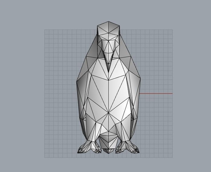 lowpoly parrot origami 3D model_8