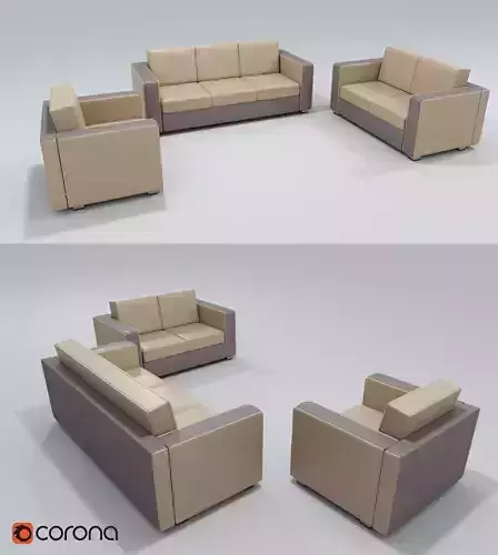 Modern sofa 3D model
