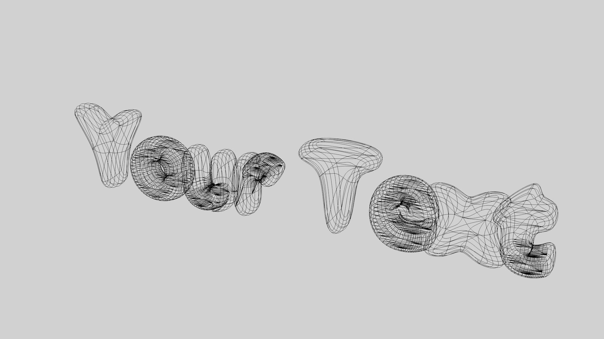 Custom Text with Candy Effect 3D model_4