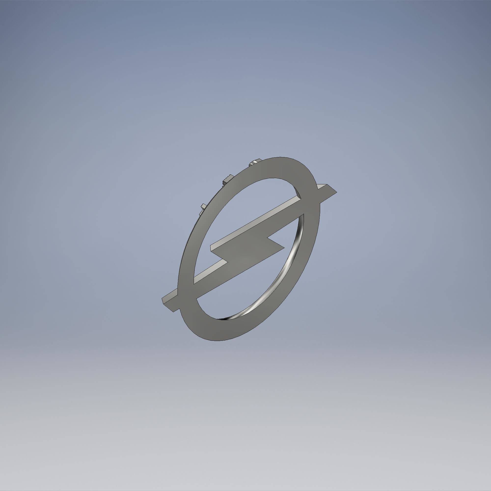 Opel Logo  3D print model_4