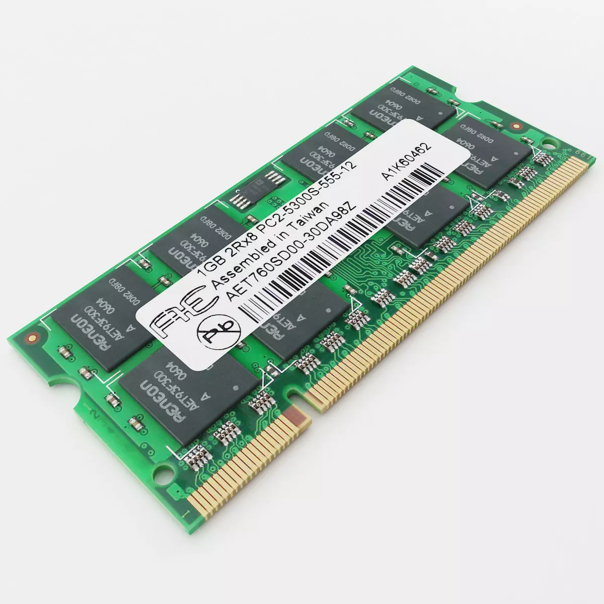 DDR2 SODIMM Ram 3D model_0