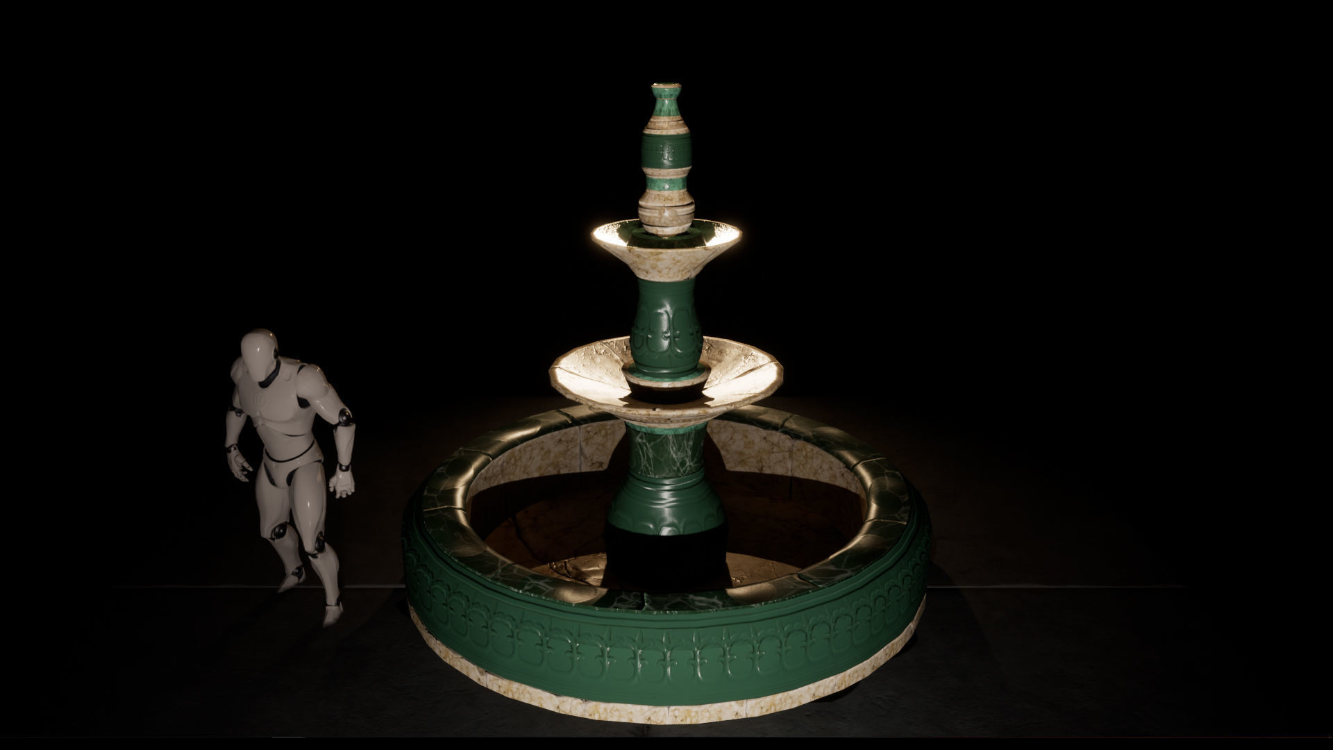 Fountain - 3D Props  Low-poly 3D model_2