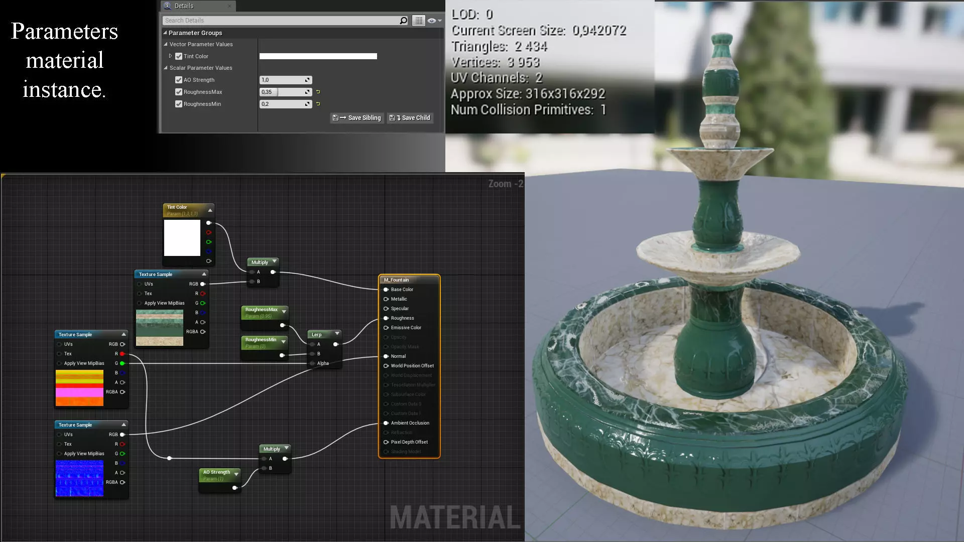 Fountain - 3D Props  Low-poly 3D model_0