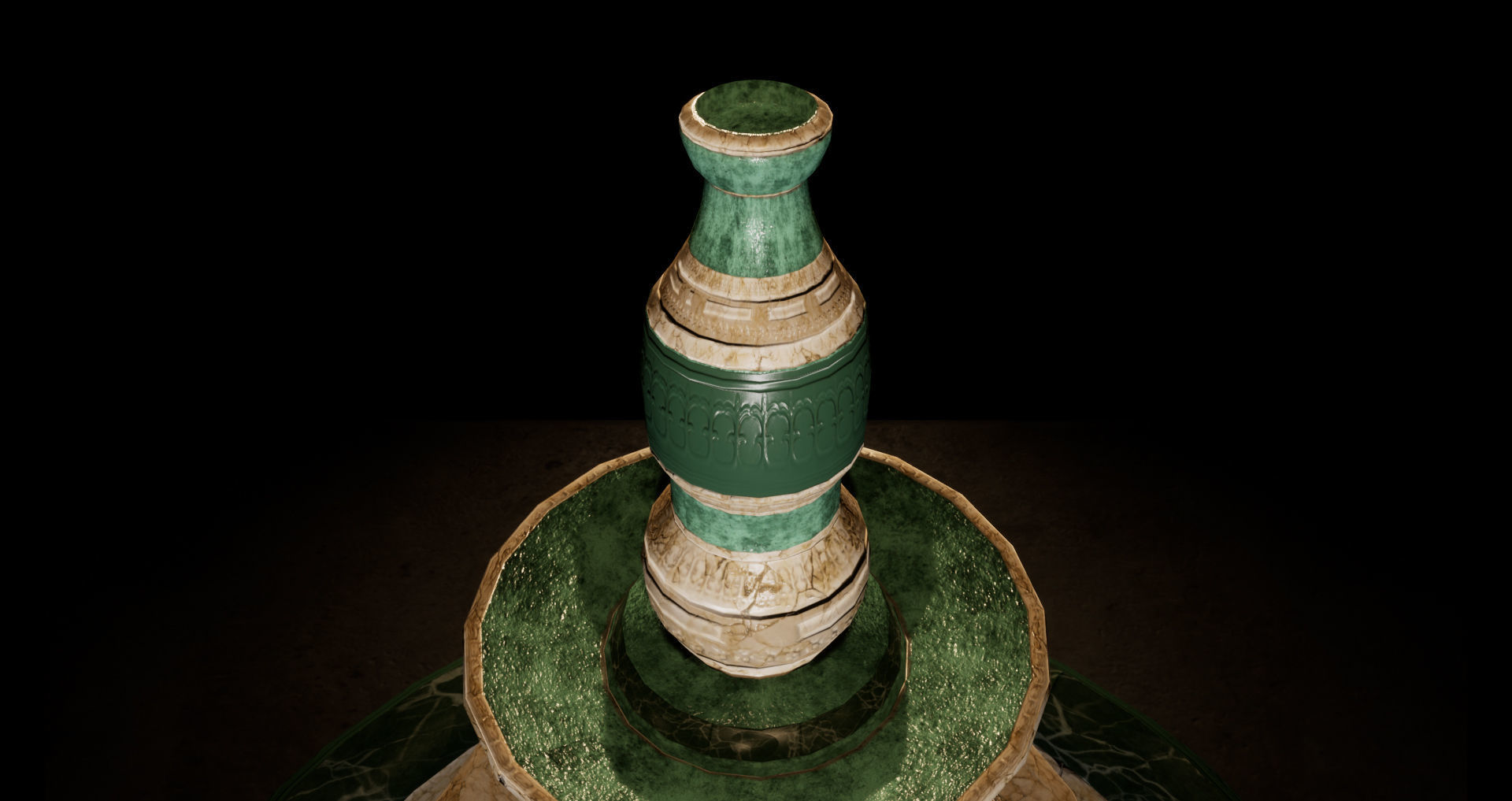 Fountain - 3D Props  Low-poly 3D model_3