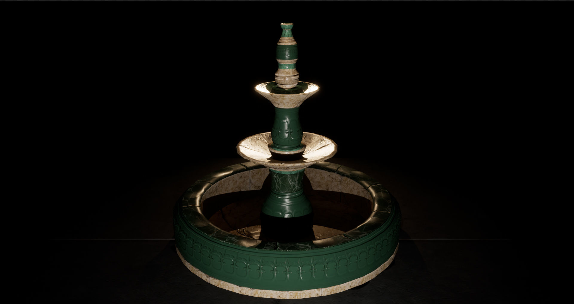 Fountain - 3D Props  Low-poly 3D model_4
