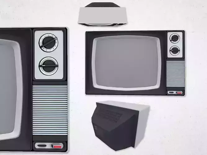 Television vintage tv set