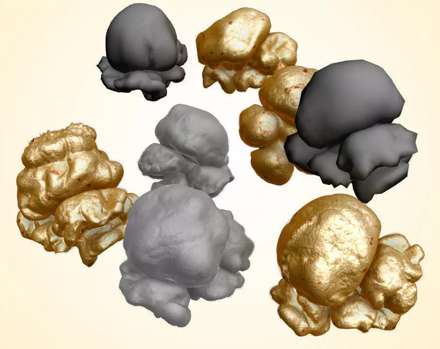 Popcorn Kernels 3D model_0