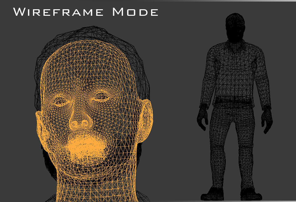 Male Character - James Low-poly 3D model_2