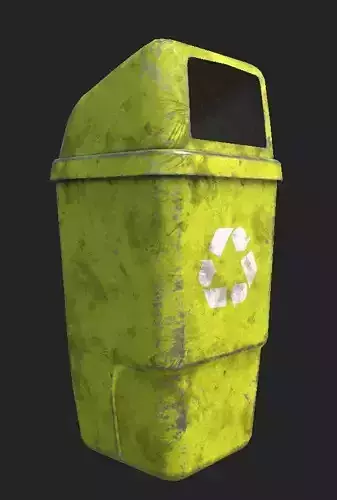 Old Bin PBR 3D Model