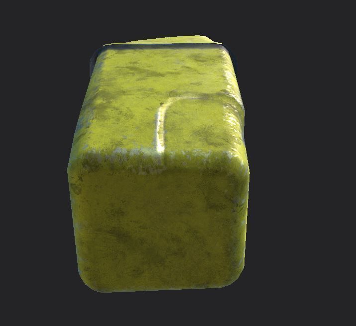 Old Bin PBR 3D Model Low-poly 3D model_6