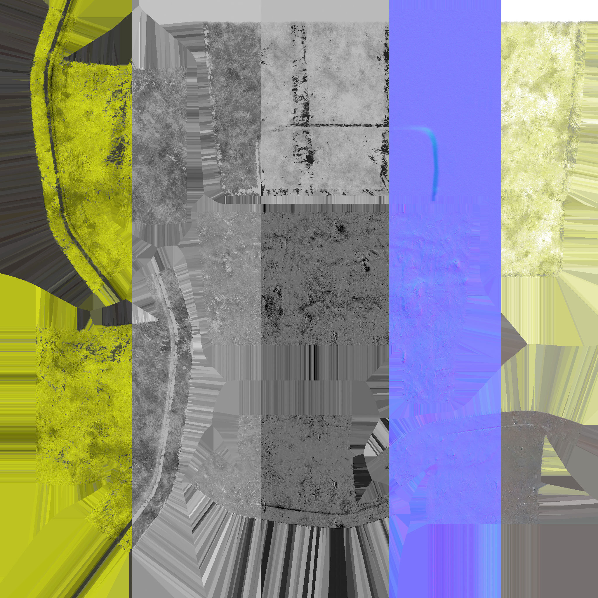 Old Bin PBR 3D Model Low-poly 3D model_8