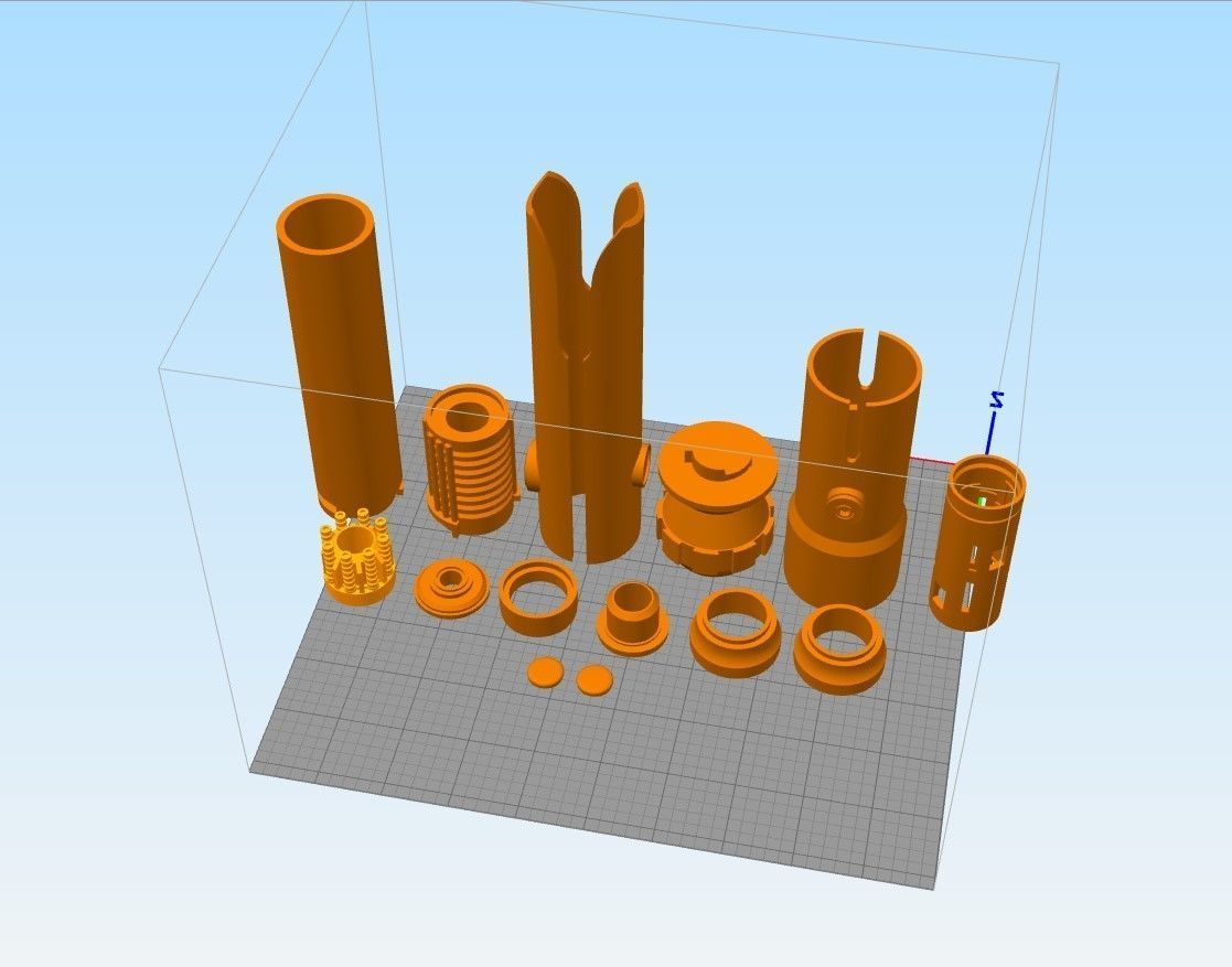 Ahsoka Tano Lost Grey lightsaber 3D print model_27
