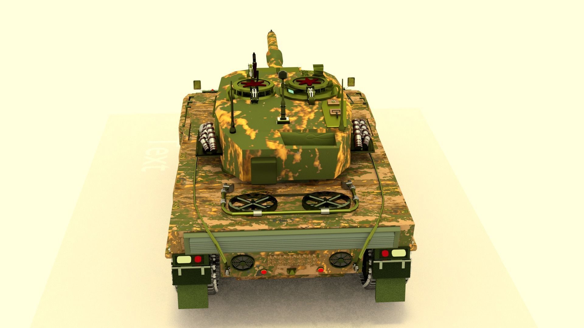 Tank Leopard 3D model_7
