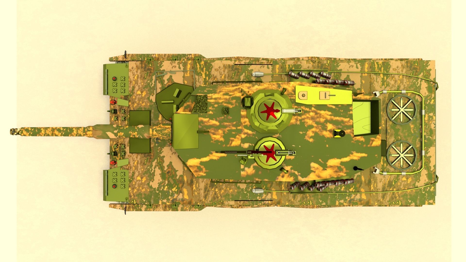 Tank Leopard 3D model_10